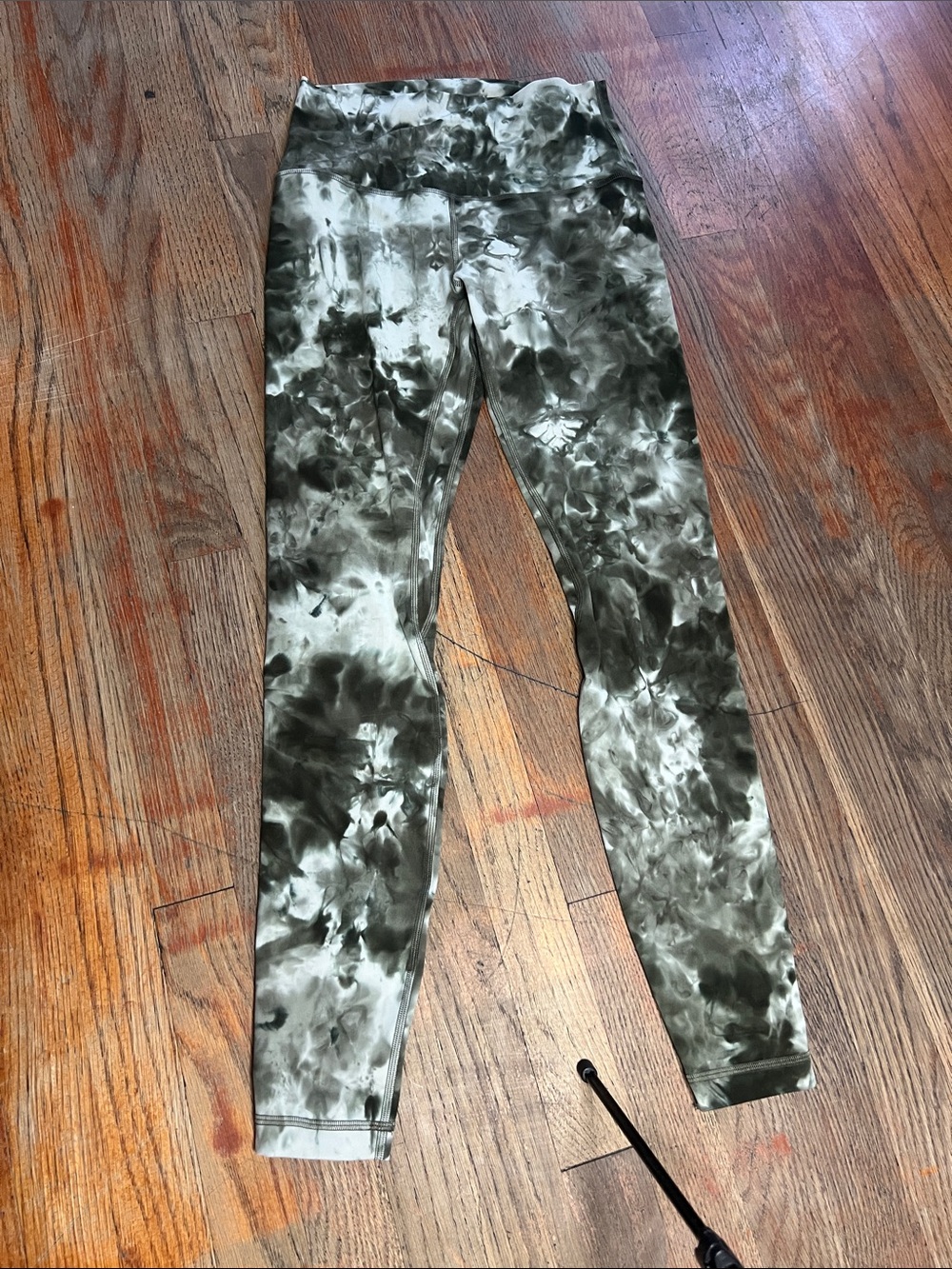 lululemon athletica Olive & White Tie-Dye High-Rise Jeggings